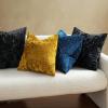 MIULEE Velvet Throw Pillow Covers Set of 2, Soft Neutral Christmas Decorative Pillow Cases with Luxurious Textured Vintage Cushion Covers for Home Decor Couch Sofa Bed,Cream White 18×18 inch(Golden)