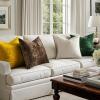 MIULEE Velvet Throw Pillow Covers Set of 2, Soft Neutral Christmas Decorative Pillow Cases with Luxurious Textured Vintage Cushion Covers for Home Decor Couch Sofa Bed,Cream White 18×18 inch(Dark Green)