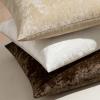 MIULEE Velvet Throw Pillow Covers Set of 2, Soft Neutral Christmas Decorative Pillow Cases with Luxurious Textured Vintage Cushion Covers for Home Decor Couch Sofa Bed,Cream White 18×18 inch(Beige)