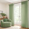 MIULEE White Thermal Insulated Curtains 84 Inches Long 2 Panels Set for Summer Heat Blocking Non See Through Privacy Thick Semi Sheer Light Filtering Back Tab Window Drapes for Bedroom Living Room(Sage Green)