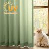 MIULEE White Thermal Insulated Curtains 84 Inches Long 2 Panels Set for Summer Heat Blocking Non See Through Privacy Thick Semi Sheer Light Filtering Back Tab Window Drapes for Bedroom Living Room(Sage Green)