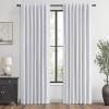 MIULEE 100% Blackout Linen Curtains for Bedroom, Christmas Emerald Green Solid Luxury Decor Thermal Insulation Room Darkening Drapes for Living Room Nursery Back Tab Rod Pocket 42 x 84 Inches 2 Panels(Grayish White)