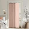 MIULEE Accordion Style Magnetic Folding Door Curtains for Doorways/Closet, Room Divider Pleated Drapes with Hooks for Interior Living Room/Bedroom/Open Closet, White, W42 x L78 inches, 1 Panel(Pink)