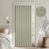 MIULEE Accordion Style Magnetic Folding Door Curtains for Doorways/Closet, Room Divider Pleated Drapes with Hooks for Interior Living Room/Bedroom/Open Closet, White, W42 x L78 inches, 1 Panel(Sage Green)