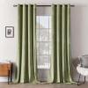MIULEE Black Out Velvet Curtains 96 Inch Length for Room Darkening Long Blackout Curtains with Grommet Top for Bedroom/Living Room Light Blocking Thermal Insulating Soundproof Set of 2， Black(Sage)
