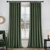 MIULEE Christmas Velvet Curtains 96 Inches Long 2 Panels Set for Bedroom, Pinch Pleat Back Tab Thermal Insulated Living Room Darkening Drapes Pleated Blackout Floor to Ceiling Curtain with Hooks, Red(Olive Green)