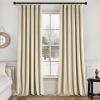 MIULEE Christmas Velvet Curtains 96 Inches Long 2 Panels Set for Bedroom, Pinch Pleat Back Tab Thermal Insulated Living Room Darkening Drapes Pleated Blackout Floor to Ceiling Curtain with Hooks, Red(Beige)