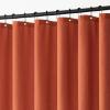 MIULEE Extra Long Linen Shower Curtain 96 Inches Long with 12 Metal Hooks Washable Beige Fabric Shower Curtain Set Waterproof Neutral Thick Cloth Shower Curtains for Bathroom Hotel Bathtub, Cream(Terracotta)