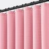 MIULEE Extra Long Waffle Weave Shower Bath Curtain 84 Inch Long with 12 Metal Hooks Modern Washable 260GSM Heavy Fabric Waterproof Thick Cloth Shower Curtains Set for Bathroom Bathtub, White(Blush Pink)