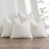 MIULEE Green and White Pillow Covers Pack of 4 Christmas Decorative Natural Solid Throw Pillow Covers Soft Accent Boho Farmhouse Couch Pillowcases Modern Decor for Living Room Bed Sofa 18×18 Inch(Cream)