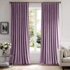 MIULEE Hot Pink Velvet Curtains 84 inches 2 Panels – Luxury Room Darkening Window Drapes for Bedroom Living Room Thermal Insulated Super Soft Blackout, Back Tab Rod Pocket Pinch Pleated, W52 x L84(Lavender)