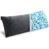 MIULEE Memory Foam Body Pillow for Adults, Cooling Long Full Body Pillow for Side Sleeper,Bed,Sleeping,Back and Stomach – 20×54 Inch Grey(Black)