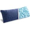 MIULEE Memory Foam Body Pillow for Adults, Cooling Long Full Body Pillow for Side Sleeper,Bed,Sleeping,Back and Stomach – 20×54 Inch Grey(Navy Blue)