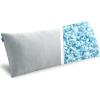 MIULEE Memory Foam Body Pillow for Adults, Cooling Long Full Body Pillow for Side Sleeper,Bed,Sleeping,Back and Stomach – 20×54 Inch Grey(Silver Grey)