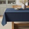 MIULEE Natural Linen Polyester Tablecloth 60×84 Inch Rectangle Table Cloth Waterproof,Stain Resistant & Wrinkle Resistant for Dining Party Wedding(Navy Blue)