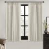 MIULEE Natural Pinch Pleated 100% Blackout Linen Curtains 96 Inch Length 2 Panels Set, Black Out Memory Trained Pleat Curtains Light Blocking Room Darkening Drapes for Bedroom Living Room Window(Natural)