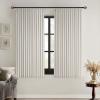 MIULEE Natural Pinch Pleated 100% Blackout Linen Curtains 96 Inch Length 2 Panels Set, Black Out Memory Trained Pleat Curtains Light Blocking Room Darkening Drapes for Bedroom Living Room Window(Birch)