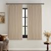 MIULEE Natural Pinch Pleated 100% Blackout Linen Curtains 96 Inch Length 2 Panels Set, Black Out Memory Trained Pleat Curtains Light Blocking Room Darkening Drapes for Bedroom Living Room Window(Taupe)