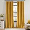 MIULEE Navy Blue Velvet Curtains 84 Inch Long Luxury Super Soft Thermal Insulated Blackout Curtains Room Darkening Drapes Rod Pocket Design for Bedroom Living Room Set of 2 Panels, W40 x L84 Inch(Mustard Yellow)