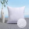 MIULEE Pack of 2 18×18 Outdoor Pillow Inserts, Outdoor Throw Pillows Water-Resistant Decorative Premium Square Pillow Stuffer Sham for Porch Swing Couch Sofa Cushion Patio Furniture(1)