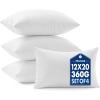 MIULEE Pillows Inserts, Pack of 4 18×18 Inch 100% Virgin Microfiber Filling Throw Pillows for Bed Couch Sofa(4)