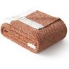 MIULEE Sage Green Super Soft Throw Blanket for Couch, Cozy Fluffy Warm Throws Knit Blankets for Sofa, Bed, Chair, Living Room, Camping, Picnic, Spring Home Decor,50 x 60 inch(Burnt Orange)