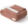 MIULEE Sage Green Super Soft Throw Blanket for Couch, Cozy Fluffy Warm Throws Knit Blankets for Sofa, Bed, Chair, Living Room, Camping, Picnic, Spring Home Decor,50 x 60 inch(Rust)