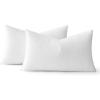 MIULEE Set of 2 Throw Pillow Inserts Premium Pillow Stuffer Rectangle Form for Decorative Cushion Bed Couch Sofa 12×20 Inch(Polyester)