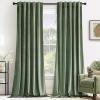MIULEE Velvet Curtains 90 inches 2 Panels – Luxury Room Darkening Curtains for Bedroom Living Room Thermal Insulated Super Soft Window Drapes Rod Pocket & Back Tab, Olive Green, W 52 x L 90 inch(Sage Green)