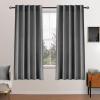 MIULEE Velvet Curtains 90 inches 2 Panels – Luxury Room Darkening Curtains for Bedroom Living Room Thermal Insulated Super Soft Window Drapes Rod Pocket & Back Tab, Olive Green, W 52 x L 90 inch(Grey)