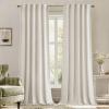 MIULEE Velvet Curtains 90 inches 2 Panels – Luxury Room Darkening Curtains for Bedroom Living Room Thermal Insulated Super Soft Window Drapes Rod Pocket & Back Tab, Olive Green, W 52 x L 90 inch(Ivory)
