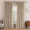 MIULEE Velvet Curtains 90 inches 2 Panels – Luxury Room Darkening Curtains for Bedroom Living Room Thermal Insulated Super Soft Window Drapes Rod Pocket & Back Tab, Olive Green, W 52 x L 90 inch(Camel Beige)