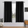 MIULEE Velvet Curtains 90 inches 2 Panels – Luxury Room Darkening Curtains for Bedroom Living Room Thermal Insulated Super Soft Window Drapes Rod Pocket & Back Tab, Olive Green, W 52 x L 90 inch(Black)