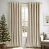 MIULEE Velvet Curtains 90 inches 2 Panels – Luxury Room Darkening Curtains for Bedroom Living Room Thermal Insulated Super Soft Window Drapes Rod Pocket & Back Tab, Olive Green, W 52 x L 90 inch(Beige)