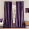 MIULEE Velvet Curtains 90 inches 2 Panels – Luxury Room Darkening Curtains for Bedroom Living Room Thermal Insulated Super Soft Window Drapes Rod Pocket & Back Tab, Olive Green, W 52 x L 90 inch(Purple)