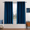 MIULEE Velvet Curtains 90 inches 2 Panels – Luxury Room Darkening Curtains for Bedroom Living Room Thermal Insulated Super Soft Window Drapes Rod Pocket & Back Tab, Olive Green, W 52 x L 90 inch(Peacock Blue)