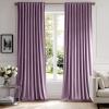 MIULEE Velvet Curtains 90 inches 2 Panels – Luxury Room Darkening Curtains for Bedroom Living Room Thermal Insulated Super Soft Window Drapes Rod Pocket & Back Tab, Olive Green, W 52 x L 90 inch(Lavender)