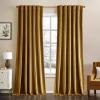 MIULEE Velvet Curtains 90 inches 2 Panels – Luxury Room Darkening Curtains for Bedroom Living Room Thermal Insulated Super Soft Window Drapes Rod Pocket & Back Tab, Olive Green, W 52 x L 90 inch(Gold)