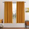 MIULEE Velvet Curtains 90 inches 2 Panels – Luxury Room Darkening Curtains for Bedroom Living Room Thermal Insulated Super Soft Window Drapes Rod Pocket & Back Tab, Olive Green, W 52 x L 90 inch(Mustard Yellow)