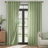 MIULEE White Thermal Insulated Curtains 84 Inches Long 2 Panels Set for Summer Heat Blocking Non See Through Privacy Thick Semi Sheer Light Filtering Back Tab Window Drapes for Bedroom Living Room(Sage Green)