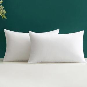 MIULEE 12×20 Pillow Inserts Throw Pillow Inserts Set of 2 12 x 20 Inches Pillow Inserts Square White Decorative Throw Pillows for Couch Sofa Bed