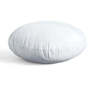 MIULEE 16 Inch Round Pillow Insert, Floor Pillow Memory Foam Circular Cushion Decorative Throw Pillow Stuffer Lumbar Sham Forms for Couch Bed Sofa Meditation(1)