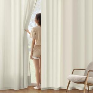 MIULEE Hunter Green Privacy Sheer Curtains That Let Light in 84 Inches Long Non-See-Through Semi Sheer Curtain Light Filtering Window Curtains Christmas Drapes for Living Room Bedroom 2 Panels Set(Ivory)