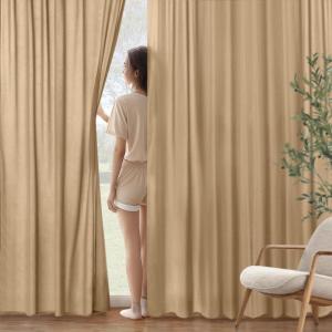 MIULEE Hunter Green Privacy Sheer Curtains That Let Light in 84 Inches Long Non-See-Through Semi Sheer Curtain Light Filtering Window Curtains Christmas Drapes for Living Room Bedroom 2 Panels Set(Brown)