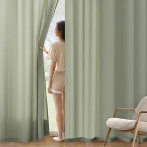 MIULEE Hunter Green Privacy Sheer Curtains That Let Light in 90 Inches Long Non-See-Through Semi Sheer Curtain Light Filtering Window Christmas Drapes for Living Room Bedroom 2 Panels Set 42 X 90(Sage Green)