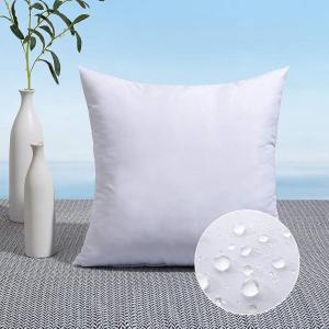 MIULEE Pack of 2 18×18 Outdoor Pillow Inserts, Outdoor Throw Pillows Water-Resistant Decorative Premium Square Pillow Stuffer Sham for Porch Swing Couch Sofa Cushion Patio Furniture(1)