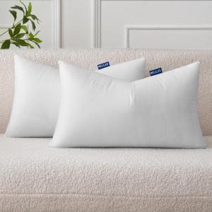 MIULEE Pillow Insert 16×16 Inch, Decorative Square Throw Pillow Inserts, Premium Fluffy Pillow Forms Sham Stuffer for Sofa Couch Living Room(2)