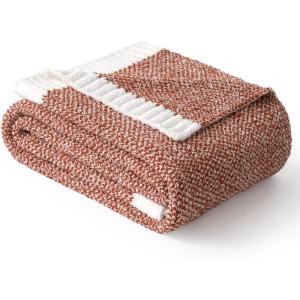 MIULEE Sage Green Super Soft Throw Blanket for Couch, Cozy Fluffy Warm Throws Knit Blankets for Sofa, Bed, Chair, Living Room, Camping, Picnic, Spring Home Decor,50 x 60 inch(Rust)
