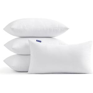 MIULEE Throw Pillow Insert Premium Pillow Stuffer Sham Rectangle for Decorative Cushion Bed Couch Sofa 12×20 Inch(4)