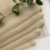 MIULEE 2 Panels Red Solid Color Sheer Christmas Window Curtains Elegant Window Voile Panels/Drapes/Treatment for Bedroom Living Room (54X54 Inches)(Beige)